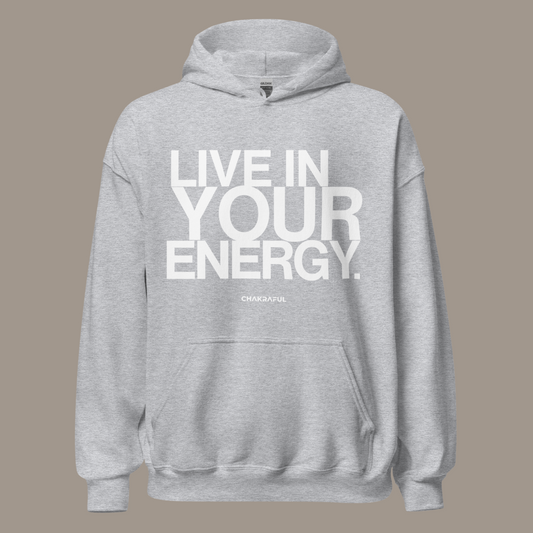 LIVE IN YOUR ENERGY HOODIE 1 (SPORT GREY/WHITE)