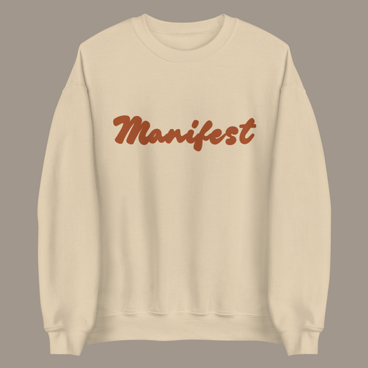 MANIFEST SWEATSHIRT (SAND/ORANGE)