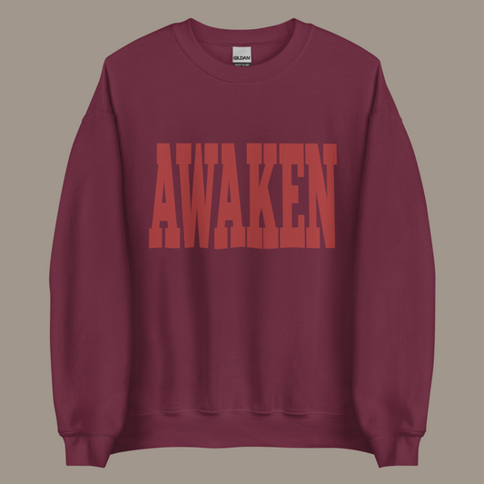 AWAKEN SWEATSHIRT (MAROON/RED)