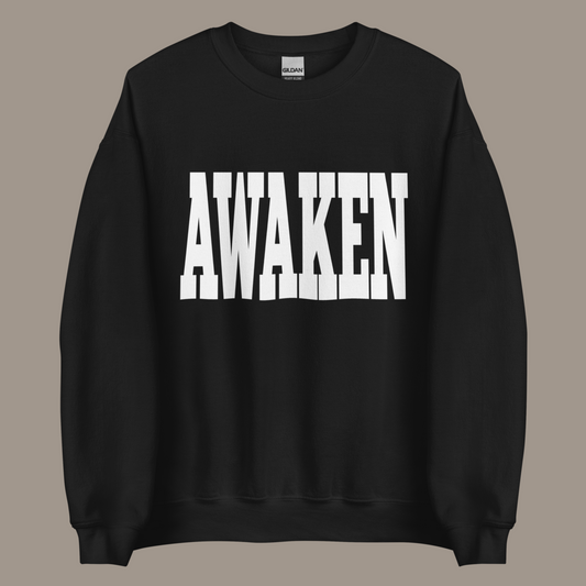 AWAKEN SWEATSHIRT (BLACK/WHITE)