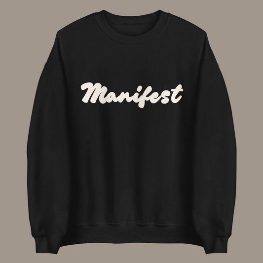 MANIFEST SWEATSHIRT (BLACK/CREAM)