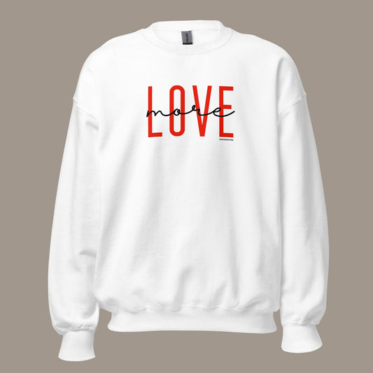 Love More Sweatshirt - Red