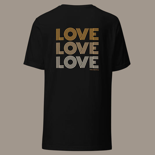 Triple Love Tee - Neutral