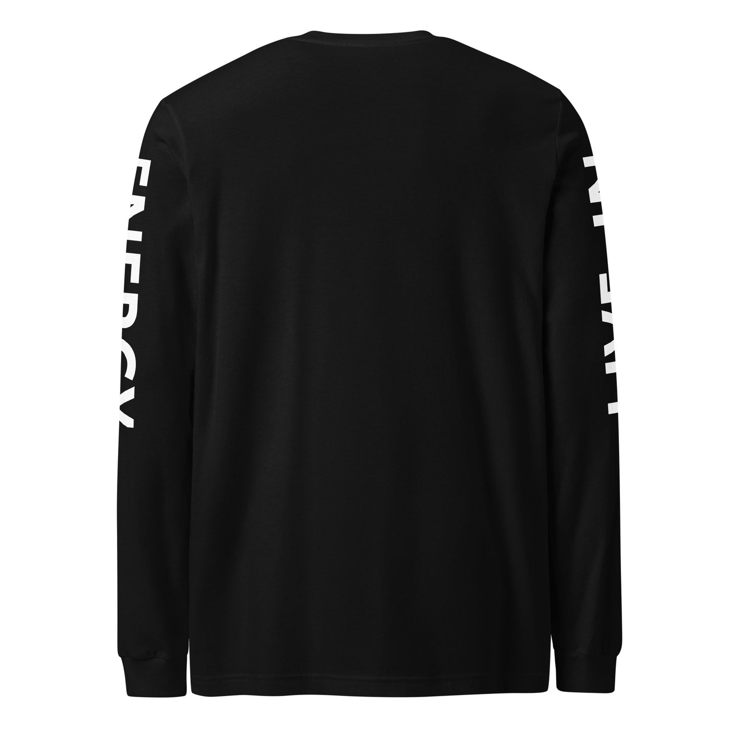 LIVE IN YOUR ENERGY LONG SLEEVE TEE (BLACK/WHITE)